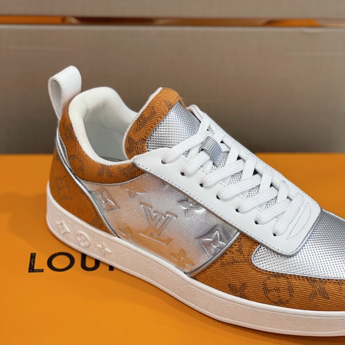 Louis Vuitton Men Shoes Fashion Sneakers RIVOLI Beverly Hills SNEAKER Luxury Brand Casual Shoes with Original Box