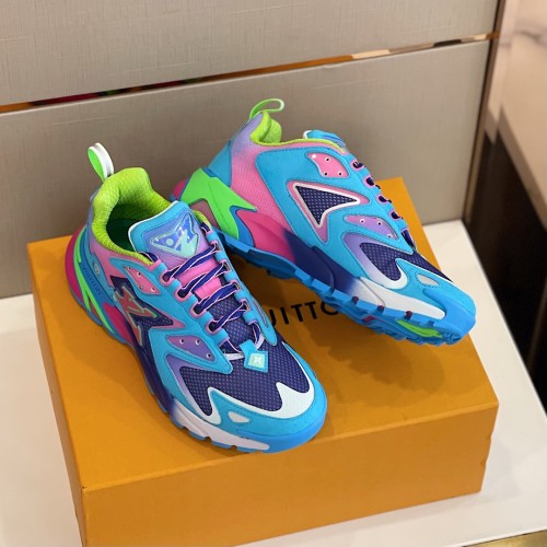 Louis Vuitton Men Shoes Fashion Sneakers Luxury Brand Mens LV RUNNER TATIC SNEAKER with Original Box 1A9UOJ
