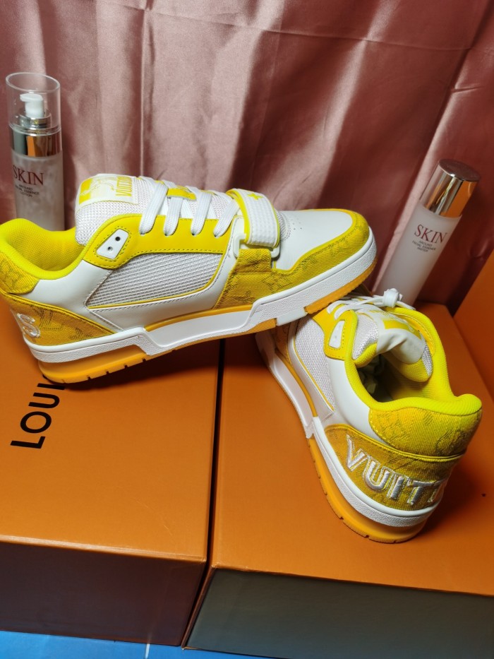 Louis Vuitton Men Shoes Fashion Sneakers Design Luxury Brand LV TRAINER SNEAKER with Original Box 1A9ZD6