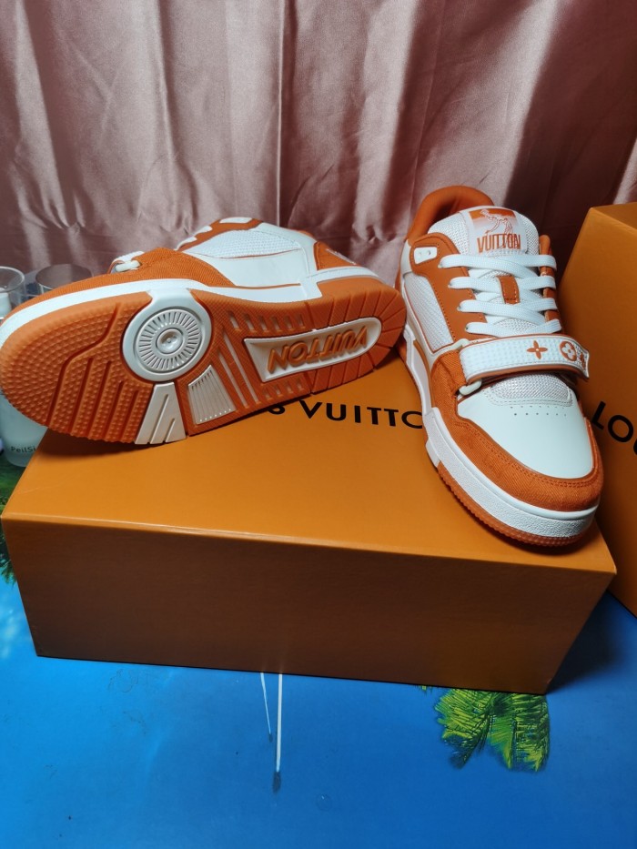 Louis Vuitton Men Shoes Fashion Sneakers Design Luxury Brand LV TRAINER SNEAKER with Original Box 1A9ZBI