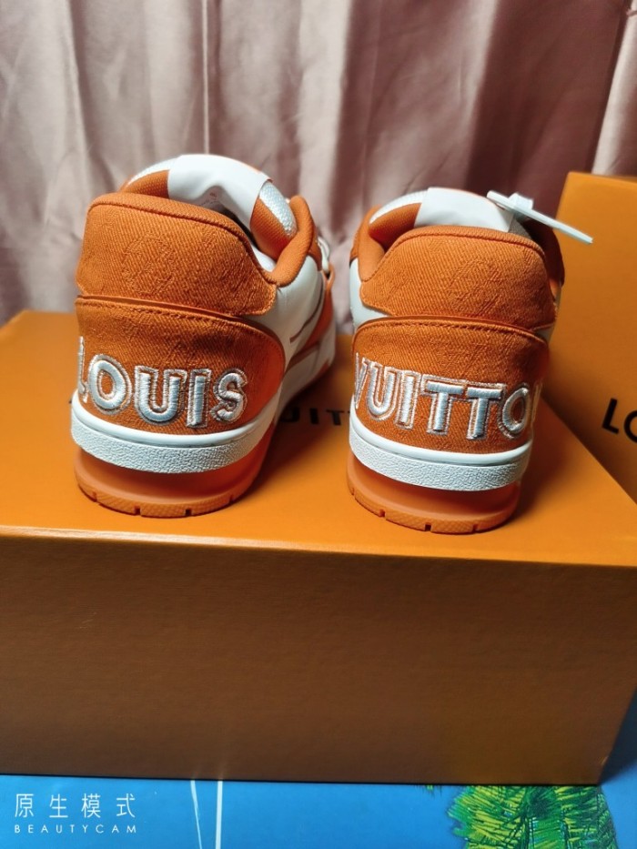 Louis Vuitton Men Shoes Fashion Sneakers Design Luxury Brand LV TRAINER SNEAKER with Original Box 1A9ZBI