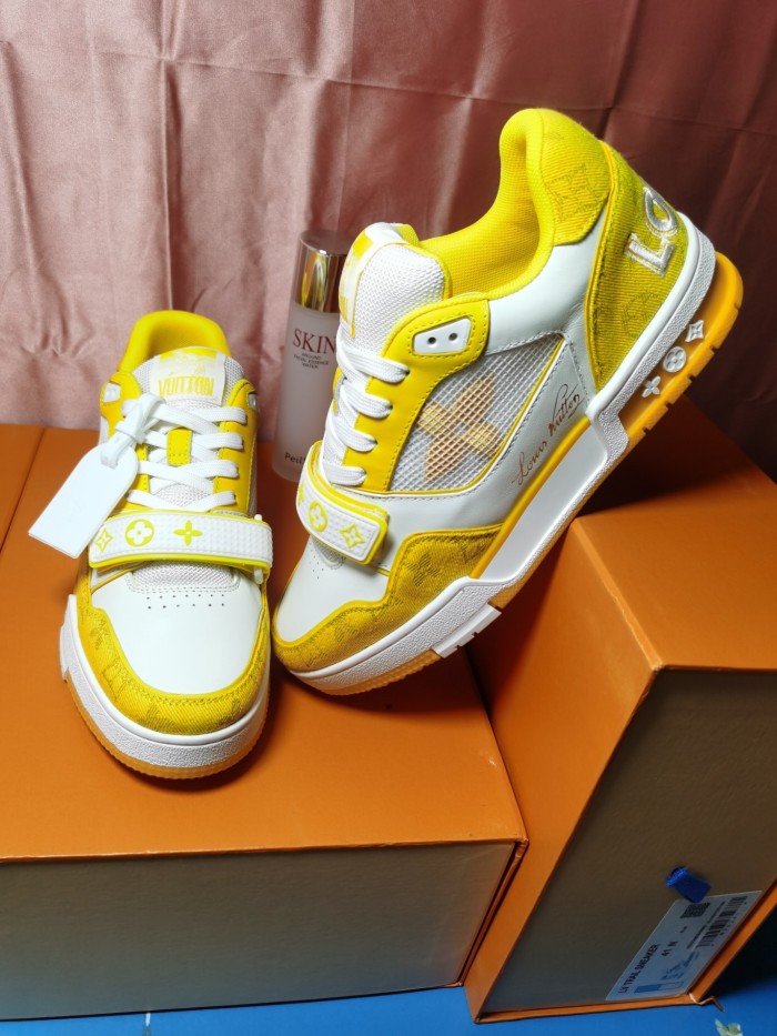 Louis Vuitton Men Shoes Fashion Sneakers Design Luxury Brand LV TRAINER SNEAKER with Original Box 1A9ZD6
