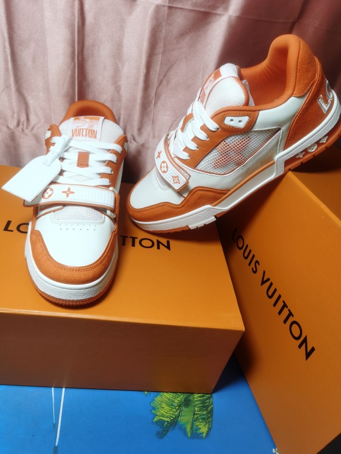 Louis Vuitton Men Shoes Fashion Sneakers Design Luxury Brand LV TRAINER SNEAKER with Original Box 1A9ZBI
