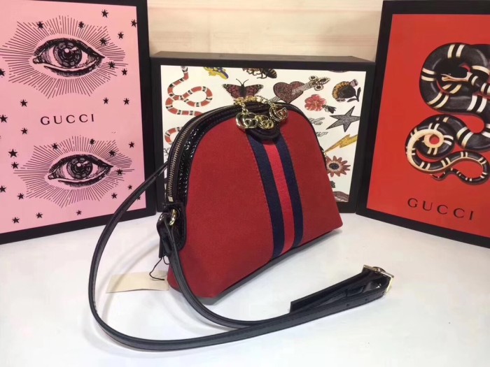 Gucci Womens Bags Luxury Brand GG Supreme Ophidia GG Shoulder Messenger Bag with Original Box 499621 K05NN 4076