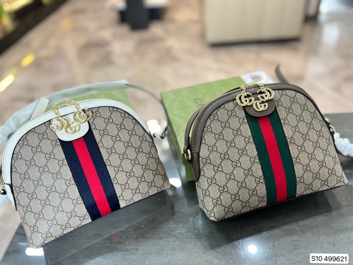 Gucci Womens Bags Luxury Brand GG Supreme Ophidia GG Shoulder Messenger Bag with Original Box 499621 K05NB 9794