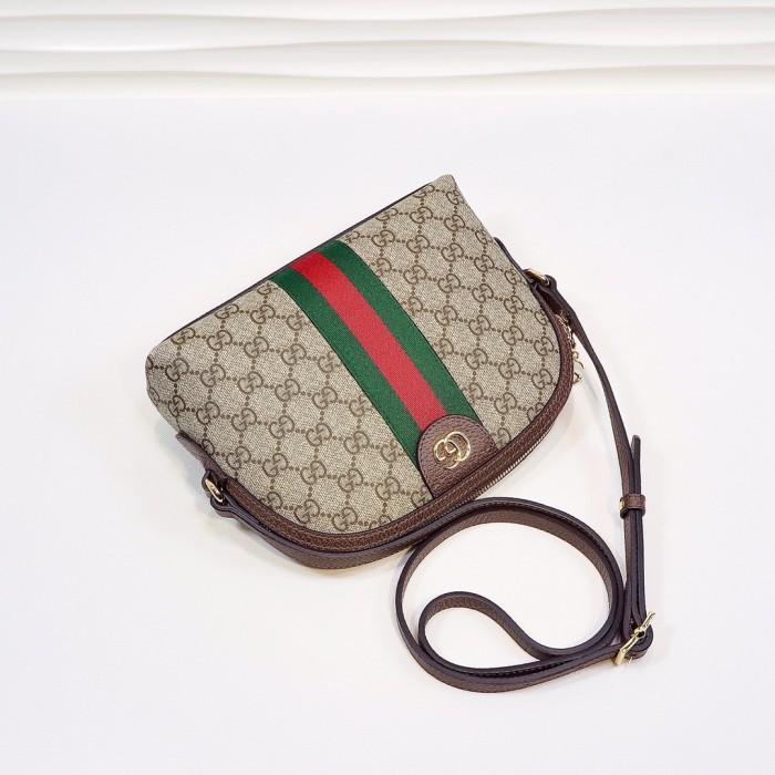 Gucci Womens Bags Luxury Brand GG Supreme Ophidia GG Shoulder Messenger Bag with Original Box 499621 K05NG 8745