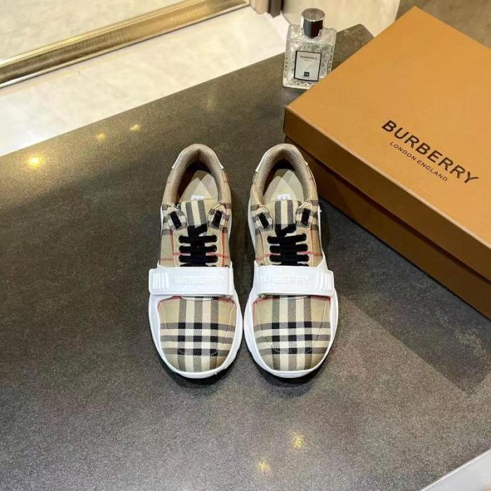 Burberry Men Shoes Fashion Sneakers Luxury Brand Vintage Cotton Sneaker with Original Box