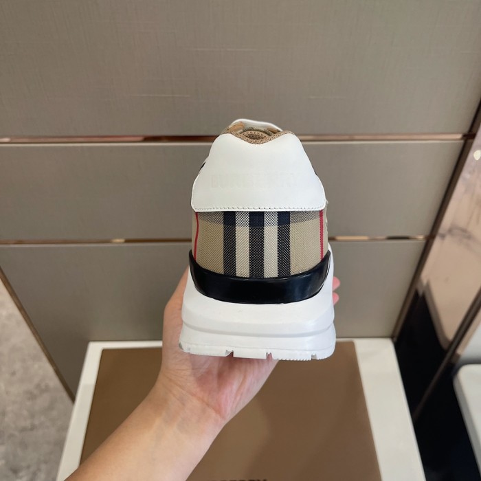 Burberry Men Shoes Fashion Sneakers Luxury Brand Vintage Cotton Sneaker with Original Box