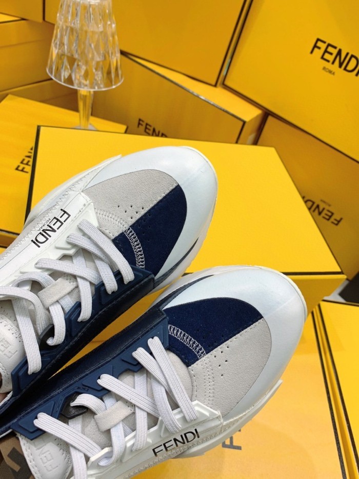 Fendi Mens Shoes Fashion Sneakers Luxury Brand Casual Fendi Flow Low-Top Sneakers Shoes for Men with Original Box