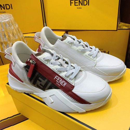 Fendi Mens Shoes Fashion Sneakers Luxury Brand Casual Fendi Flow Low-Top Sneakers Shoes for Men with Original Box