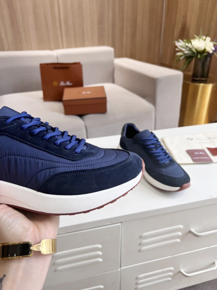 Loro Piana Mens Shoes Sneakers Casual Design Luxury Brand Fashion Shoes for Men with Original Box Week End Walk Casual Shoes
