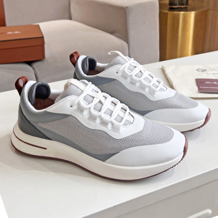 Loro Piana Mens Shoes Sneakers Casual Design Luxury Brand Fashion Shoes for Men with Original Box Week End Walk Casual Shoes