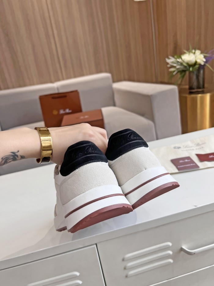 Loro Piana Mens Shoes Sneakers Casual Design Luxury Brand Fashion Shoes for Men with Original Box Week End Walk Casual Shoes