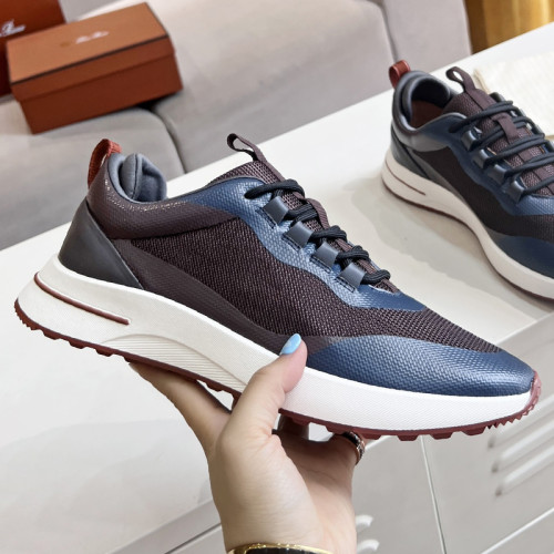 Loro Piana Mens Shoes Sneakers Casual Design Luxury Brand Fashion Shoes for Men with Original Box Week End Walk Casual Shoes