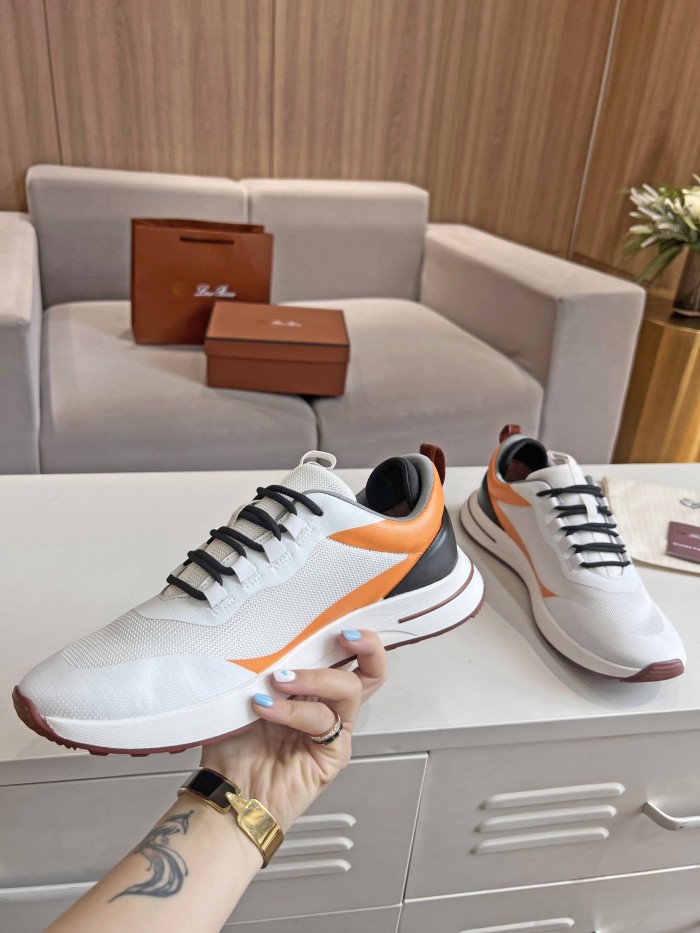 Loro Piana Mens Shoes Sneakers Casual Design Luxury Brand Fashion Shoes for Men with Original Box Week End Walk Casual Shoes