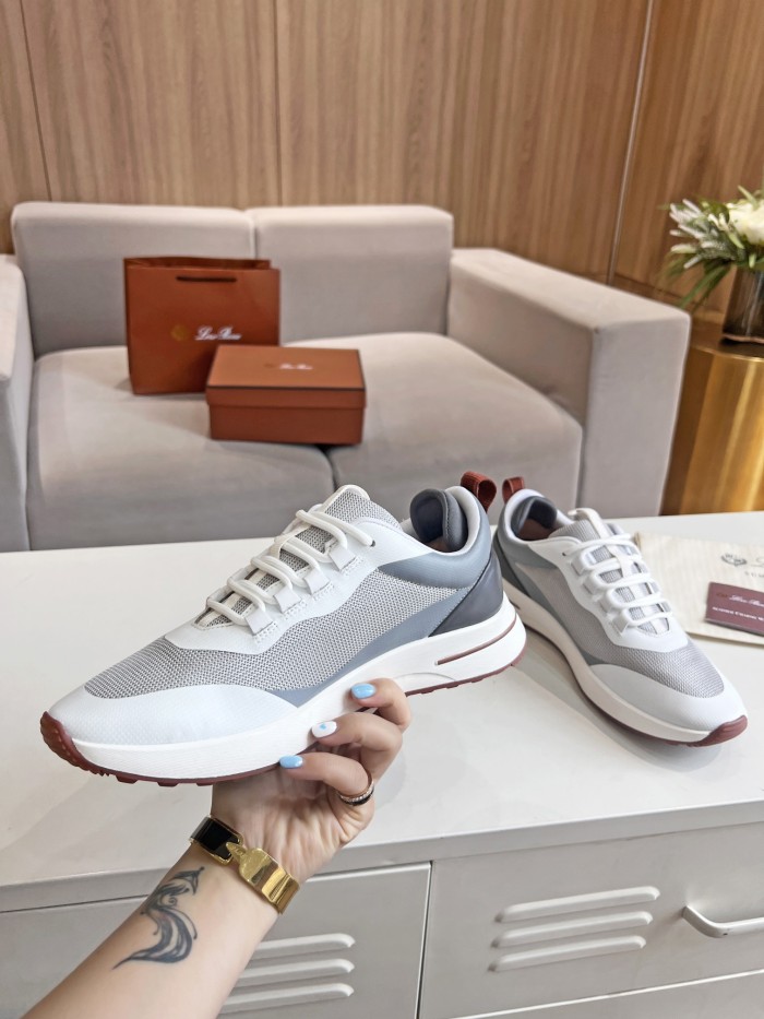 Loro Piana Mens Shoes Sneakers Casual Design Luxury Brand Fashion Shoes for Men with Original Box Week End Walk Casual Shoes