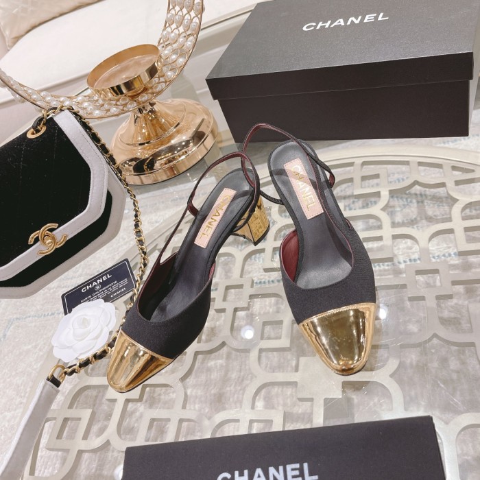 Chanel Womens Shoes Sandals Slingbacks Luxury Brand Design with Original Box Women Slippers Slingback 6cm Heel