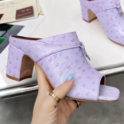 Loro Piana Womens Shoes Sandals Slippers Casual Design Luxury Brand Fashion Shoes for Women with Original Box 6cm Heel