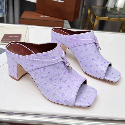 Loro Piana Womens Shoes Sandals Slippers Casual Design Luxury Brand Fashion Shoes for Women with Original Box 6cm Heel