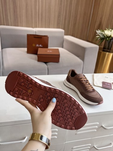 Loro Piana Mens Shoes Sneakers Casual Design Luxury Brand Fashion Shoes for Men with Original Box Week End Walk Casual Shoes
