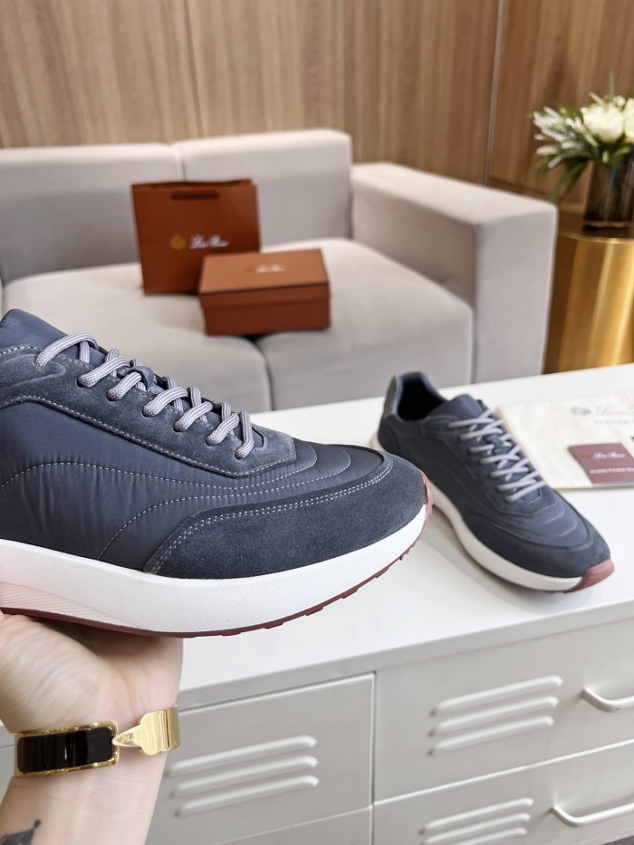 Loro Piana Mens Shoes Sneakers Casual Design Luxury Brand Fashion Shoes for Men with Original Box Week End Walk Casual Shoes
