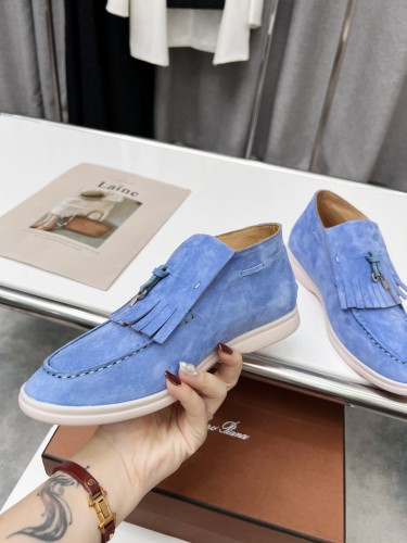 Loro Piana Womens Shoes Loafers Casual Design Luxury Brand Fashion Shoes for Women with Original Box