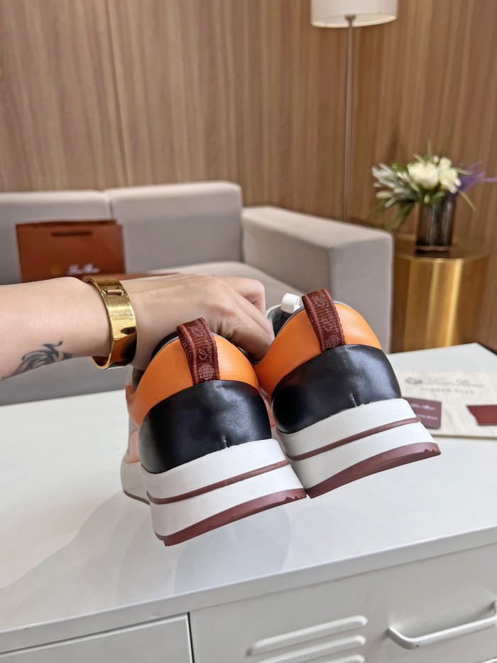 Loro Piana Mens Shoes Sneakers Casual Design Luxury Brand Fashion Shoes for Men with Original Box Week End Walk Casual Shoes