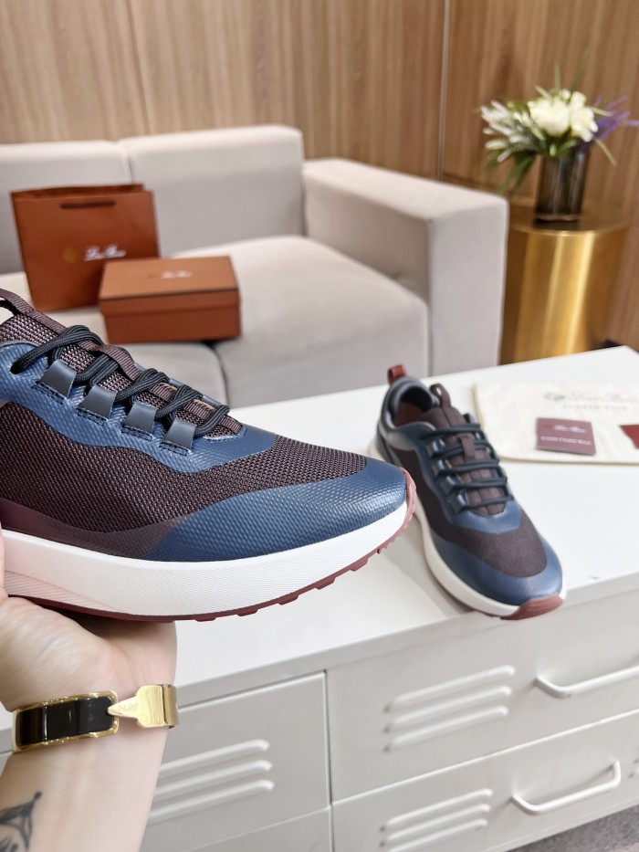 Loro Piana Mens Shoes Sneakers Casual Design Luxury Brand Fashion Shoes for Men with Original Box Week End Walk Casual Shoes