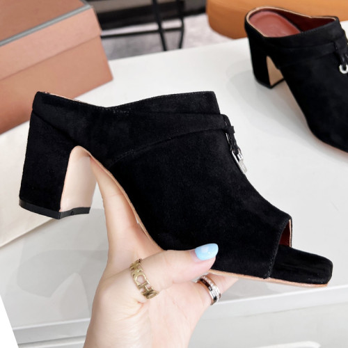 Loro Piana Womens Shoes Sandals Slippers Casual Design Luxury Brand Fashion Shoes for Women with Original Box 6cm Heel