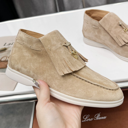 Loro Piana Womens Shoes Loafers Casual Design Luxury Brand Fashion Shoes for Women with Original Box
