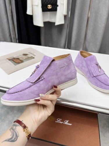 Loro Piana Womens Shoes Loafers Casual Design Luxury Brand Fashion Shoes for Women with Original Box