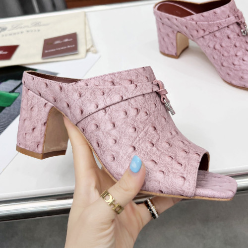 Loro Piana Womens Shoes Sandals Slippers Casual Design Luxury Brand Fashion Shoes for Women with Original Box 6cm Heel