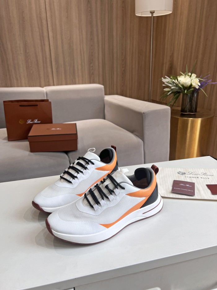 Loro Piana Mens Shoes Sneakers Casual Design Luxury Brand Fashion Shoes for Men with Original Box Week End Walk Casual Shoes