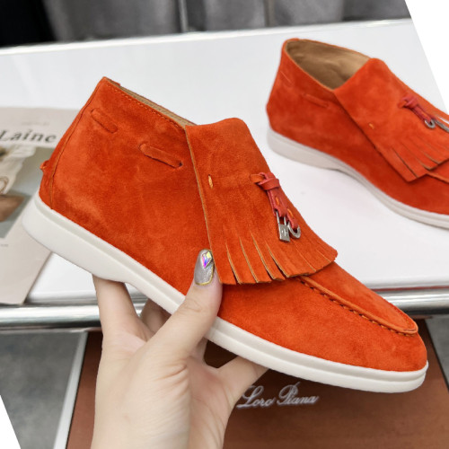 Loro Piana Womens Shoes Loafers Casual Design Luxury Brand Fashion Shoes for Women with Original Box