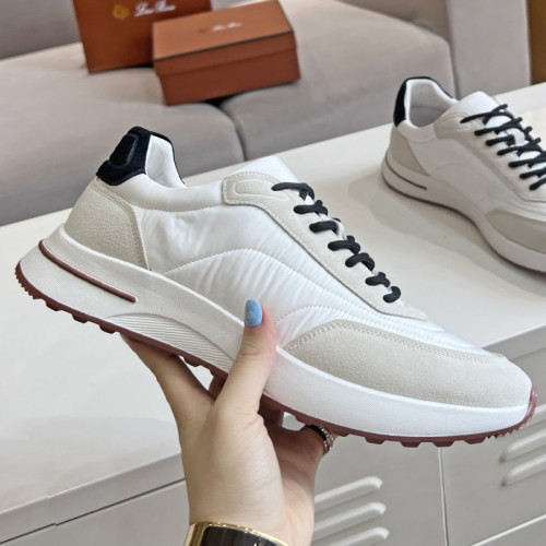 Loro Piana Mens Shoes Sneakers Casual Design Luxury Brand Fashion Shoes for Men with Original Box Week End Walk Casual Shoes