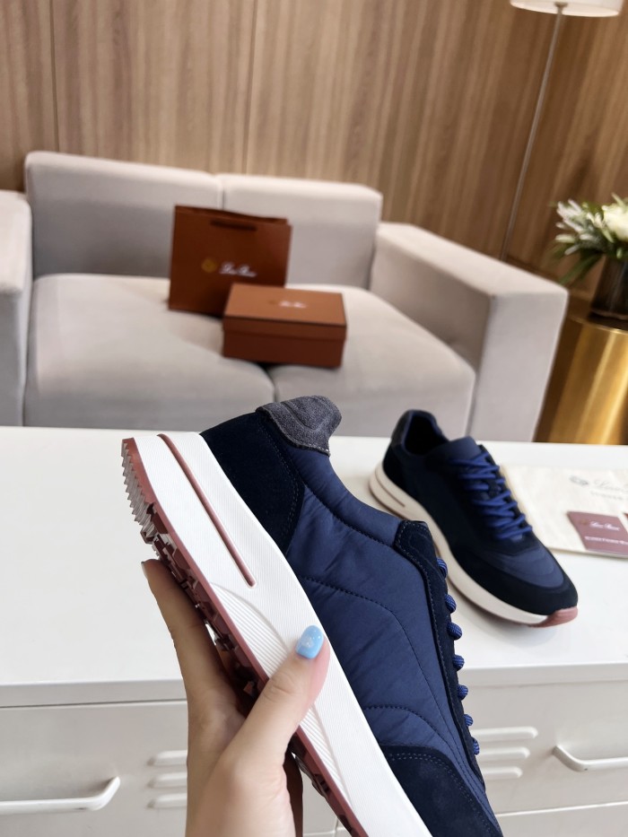 Loro Piana Mens Shoes Sneakers Casual Design Luxury Brand Fashion Shoes for Men with Original Box Week End Walk Casual Shoes