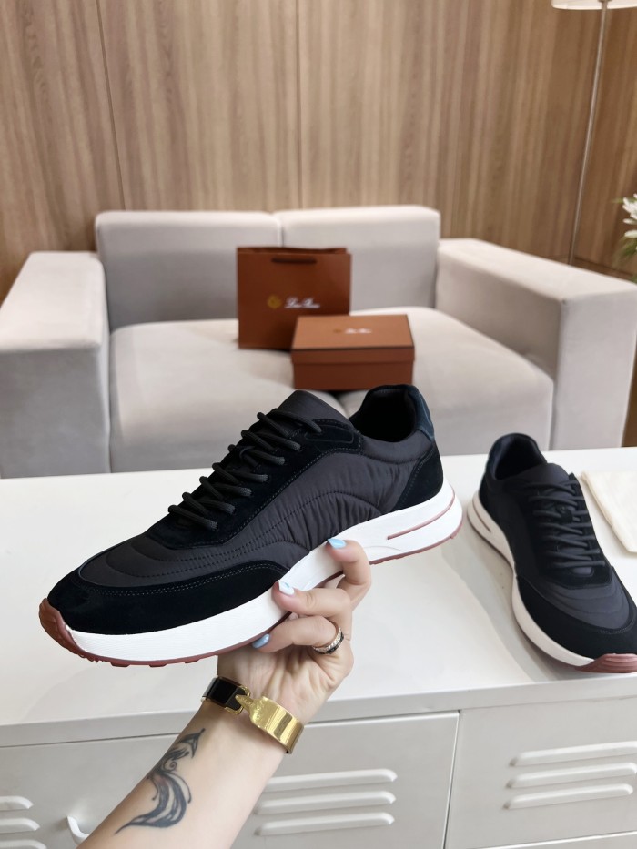 Loro Piana Mens Shoes Sneakers Casual Design Luxury Brand Fashion Shoes for Men with Original Box Week End Walk Casual Shoes