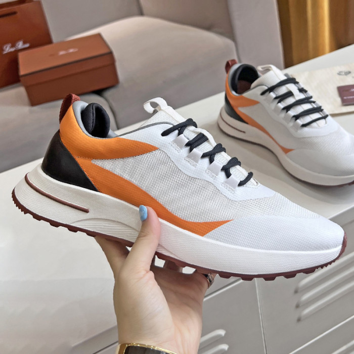 Loro Piana Mens Shoes Sneakers Casual Design Luxury Brand Fashion Shoes for Men with Original Box Week End Walk Casual Shoes