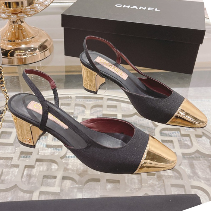 Chanel Womens Shoes Sandals Slingbacks Luxury Brand Design with Original Box Women Slippers Slingback 6cm Heel