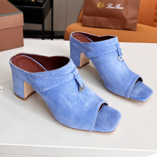Loro Piana Womens Shoes Sandals Slippers Casual Design Luxury Brand Fashion Shoes for Women with Original Box 6cm Heel