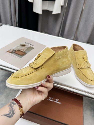 Loro Piana Womens Shoes Loafers Casual Design Luxury Brand Fashion Shoes for Women with Original Box