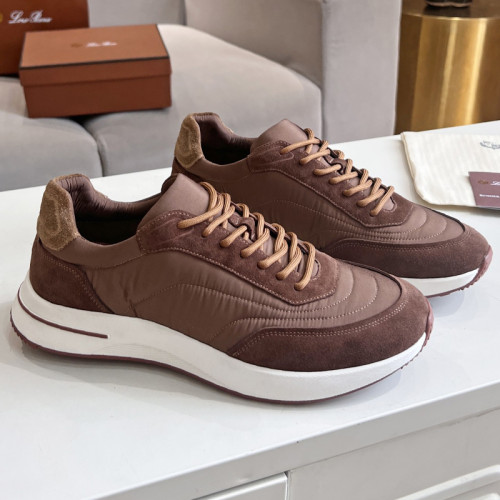 Loro Piana Mens Shoes Sneakers Casual Design Luxury Brand Fashion Shoes for Men with Original Box Week End Walk Casual Shoes