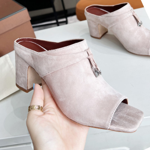 Loro Piana Womens Shoes Sandals Slippers Casual Design Luxury Brand Fashion Shoes for Women with Original Box 6cm Heel