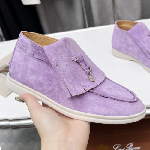 Loro Piana Womens Shoes Loafers Casual Design Luxury Brand Fashion Shoes for Women with Original Box