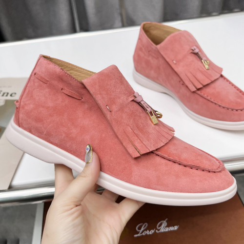 Loro Piana Womens Shoes Loafers Casual Design Luxury Brand Fashion Shoes for Women with Original Box