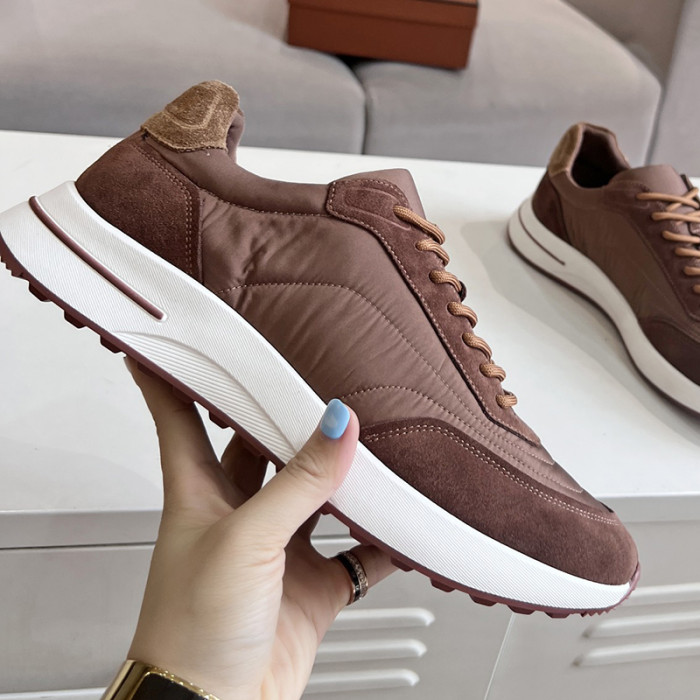 Loro Piana Mens Shoes Sneakers Casual Design Luxury Brand Fashion Shoes for Men with Original Box Week End Walk Casual Shoes