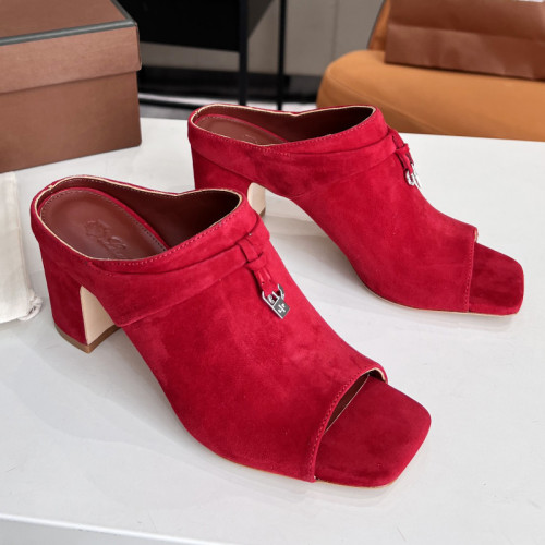 Loro Piana Womens Shoes Sandals Slippers Casual Design Luxury Brand Fashion Shoes for Women with Original Box 6cm Heel