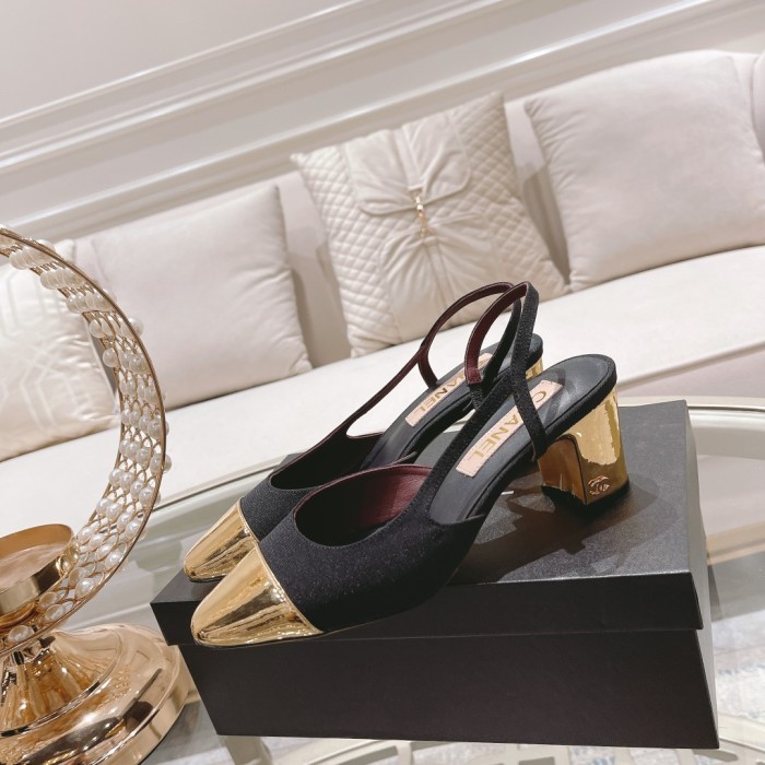 Chanel Womens Shoes Sandals Slingbacks Luxury Brand Design with Original Box Women Slippers Slingback 6cm Heel