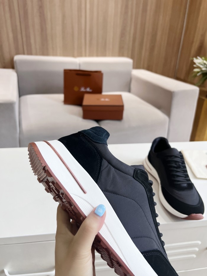 Loro Piana Mens Shoes Sneakers Casual Design Luxury Brand Fashion Shoes for Men with Original Box Week End Walk Casual Shoes