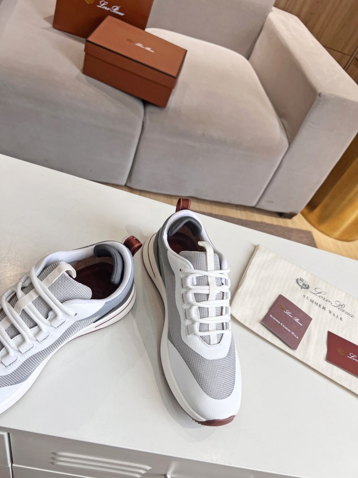 Loro Piana Mens Shoes Sneakers Casual Design Luxury Brand Fashion Shoes for Men with Original Box Week End Walk Casual Shoes